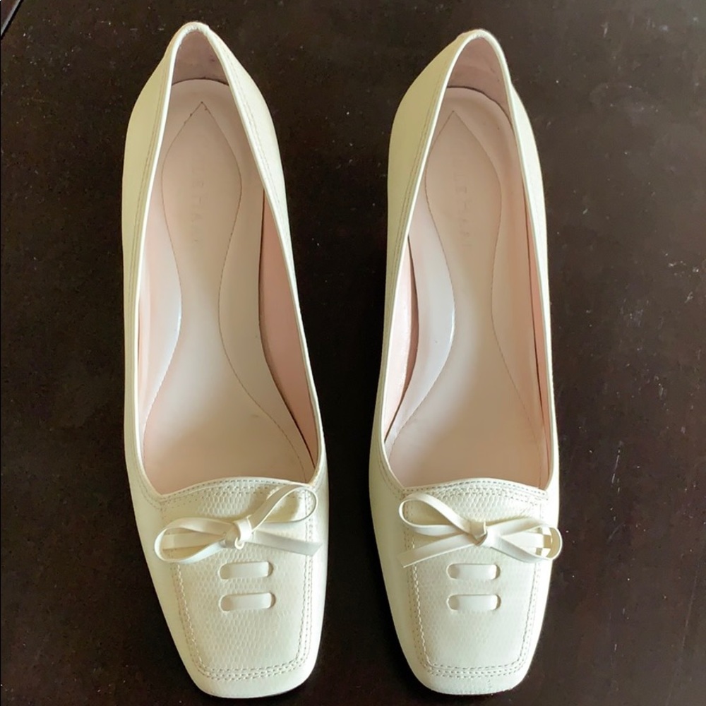 Cole Haan off white heel
